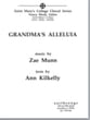 Grandma's Alleluia SSAA choral sheet music cover